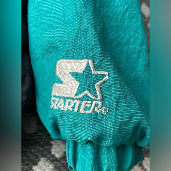 Miami Dolphins RARE NFL Starter Coat Kids Youth Boys Girls XS Black Orange Teal - Picture 7 of 14